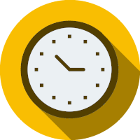 Pictogram of a clock